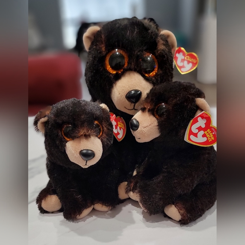 Lot Of  3 Ky Kodi The Bear. One 9" Kodi Bear. Two 6" Kodi The Bear.  Pre-owned.